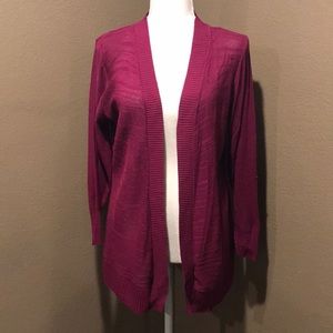 Mossimo pink “zebra” 3/4 sleeve cardigan XXL